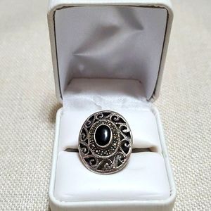 925 Stirling Silver with Black Onyx Ring